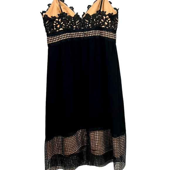 Theory Womens Melaena Black Lace Overlay Silk Lining Cocktail Dress Sz 2 - Picture 5 of 11